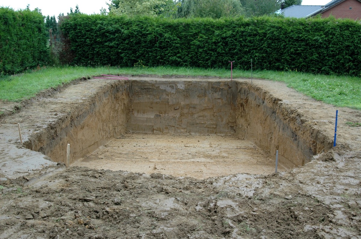 Creusement de piscine et de tranchées